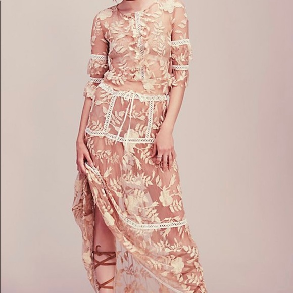 For Love And Lemons Emilia Top Blouse skirt set s - Picture 3 of 9